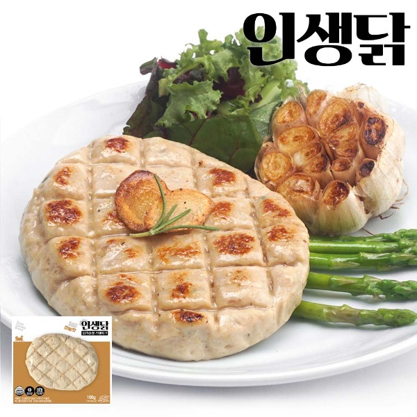 인생닭 닭가슴살 스테이크 마늘맛 100g 50팩