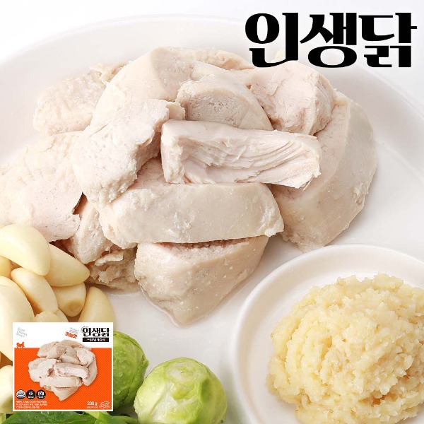 인생닭 스팀 닭가슴살 마늘맛 200g 15팩
