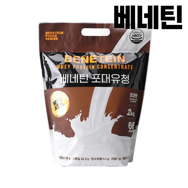 베네틴 포대유청 단백질보충제 WPC 초코맛 2kg 1개